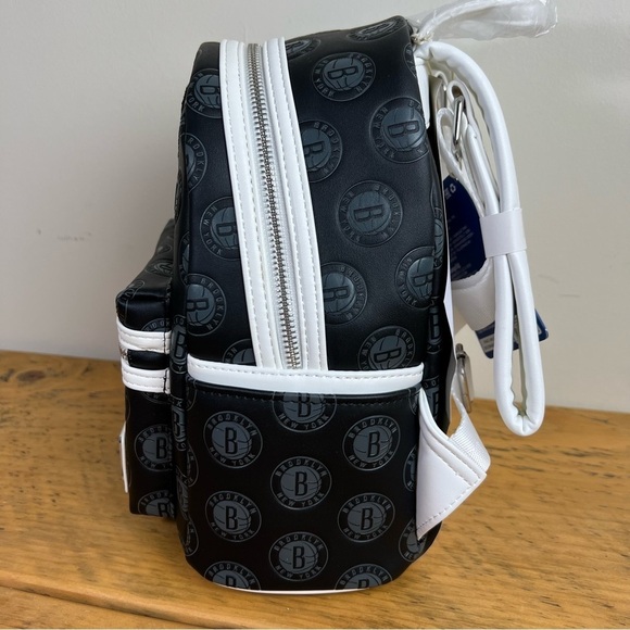 Loungefly | NBA Brooklyn Nets Logo Mini Backpack - Picture 5 of 8